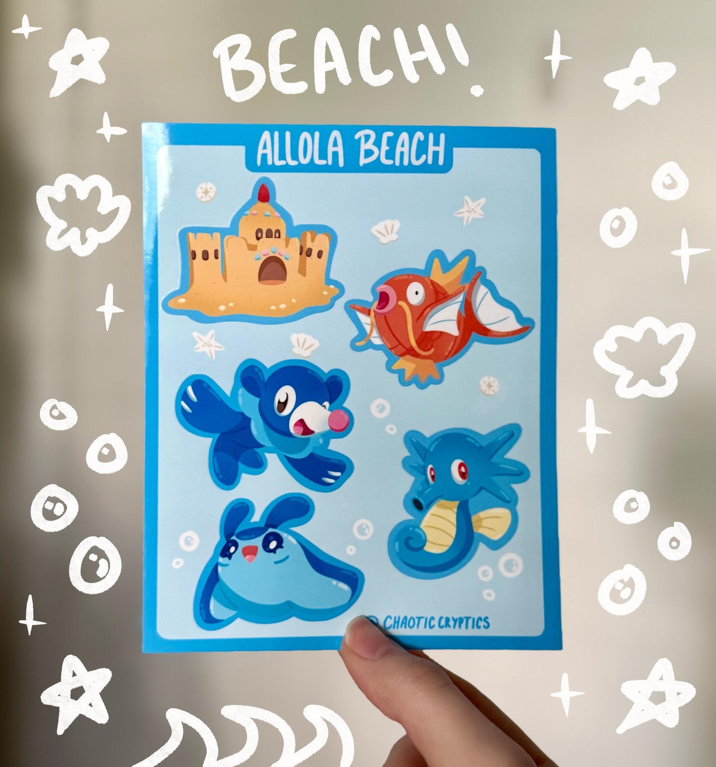 Pokémon sticker sheet