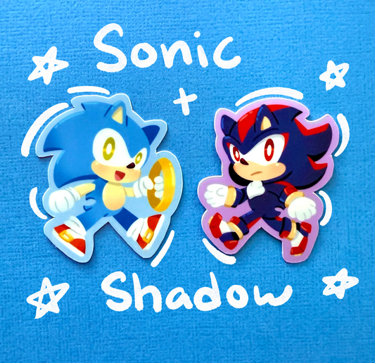 Sonic and Shadow stickers