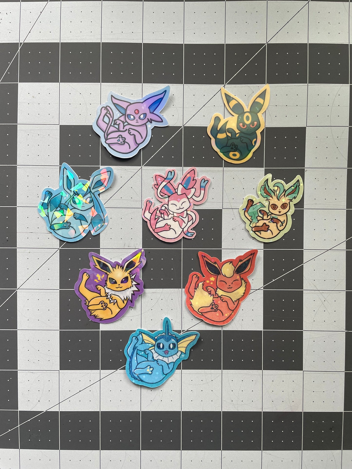 Eeveelution stickers