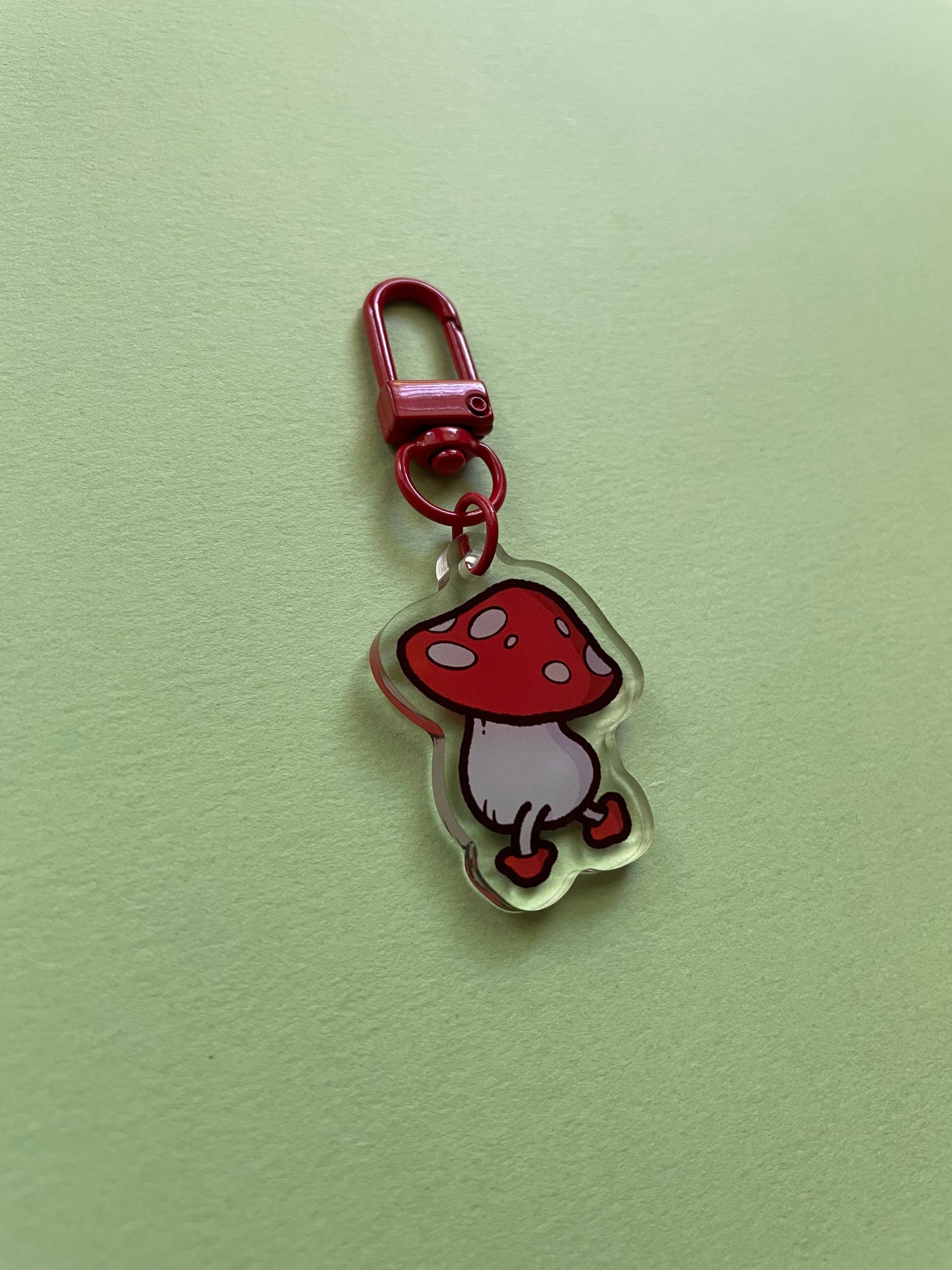 Mushroom keychain