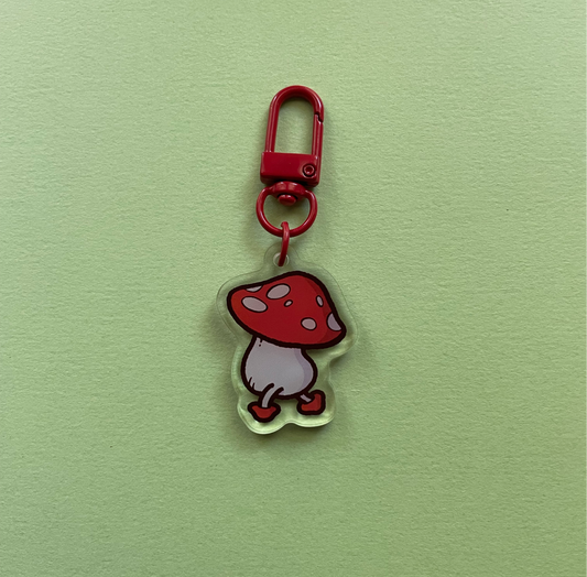 Mushroom keychain