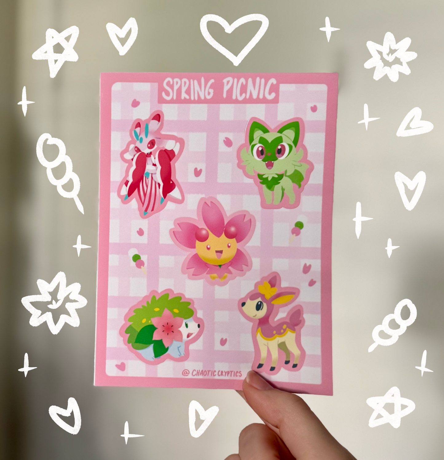 Pokémon sticker sheet