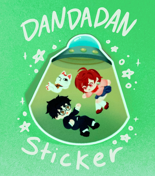 DanDaDan Glow in the dark sticker