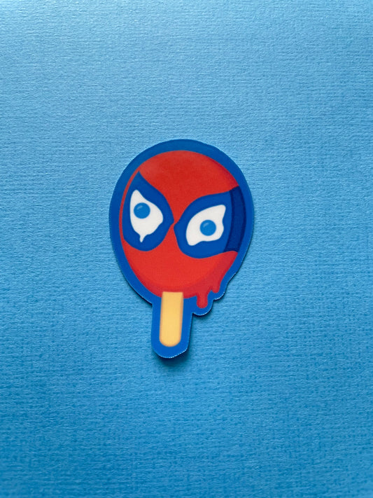 Spidey-pop sticker