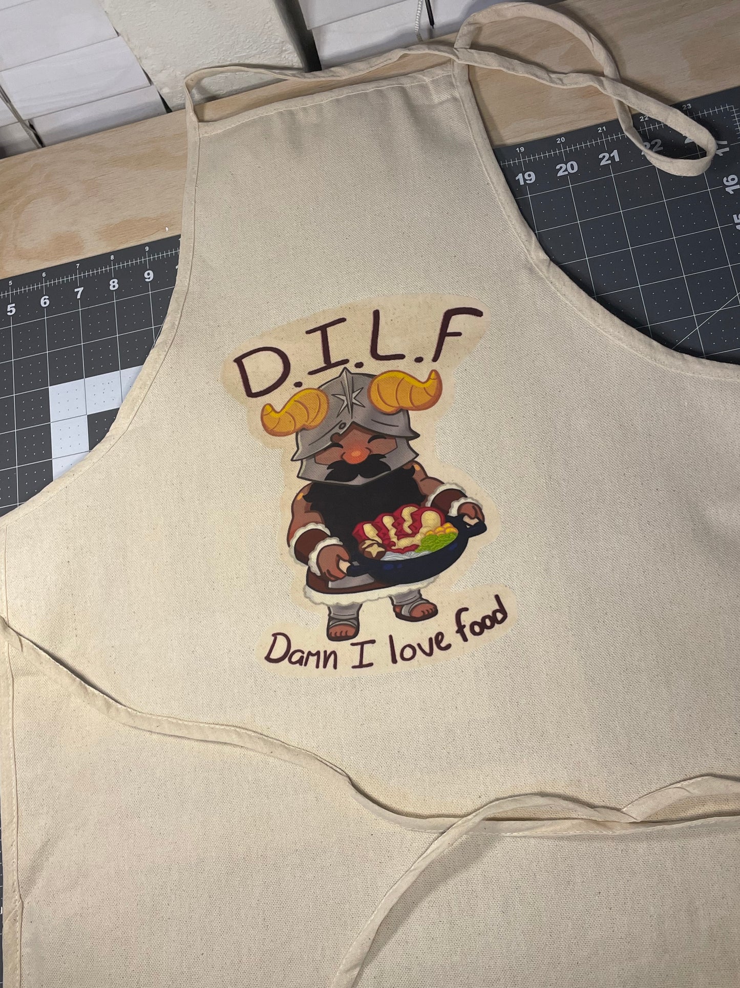 Dilf Senshi apron