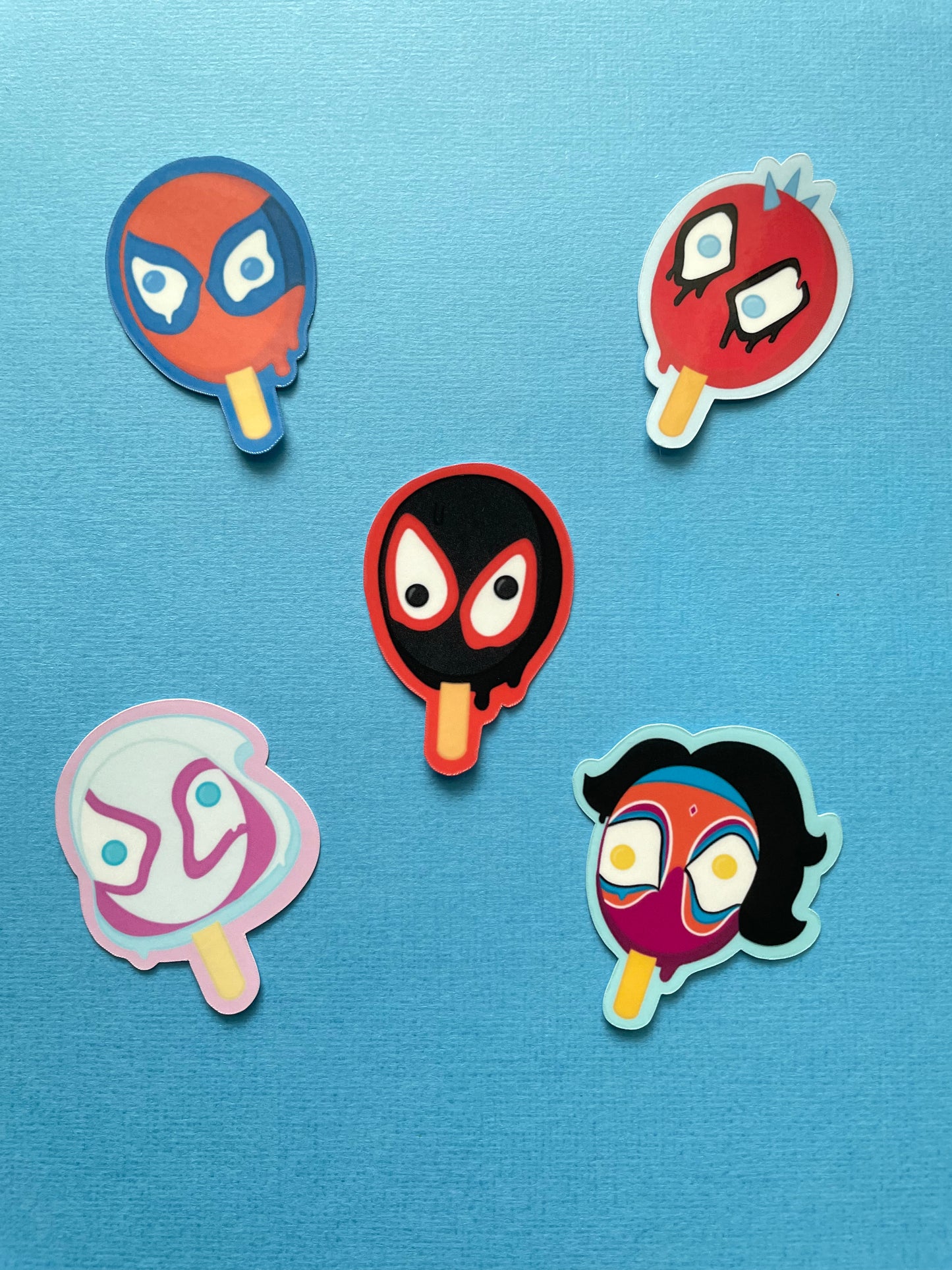 Spidey-pop sticker